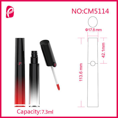 Plastic Cosmetic Packaging Empty Unique Lip Gloss Tube With Injection Bottle Cm5114