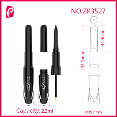 Two Colors Bottle Eye Shadow Container Empty Eyeliner Tube Container With Double Sides Zp3527