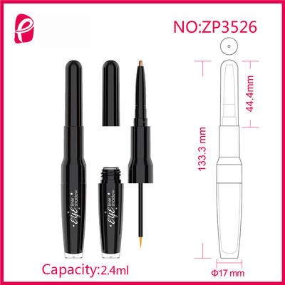 Empty Eyeliner Tube Double Side Eyeliner Container With Two Colors Bottle Zp3526