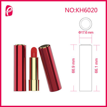 Elegant Round Cosmetic Packaging Lipstick Tube For Custom Kh6020