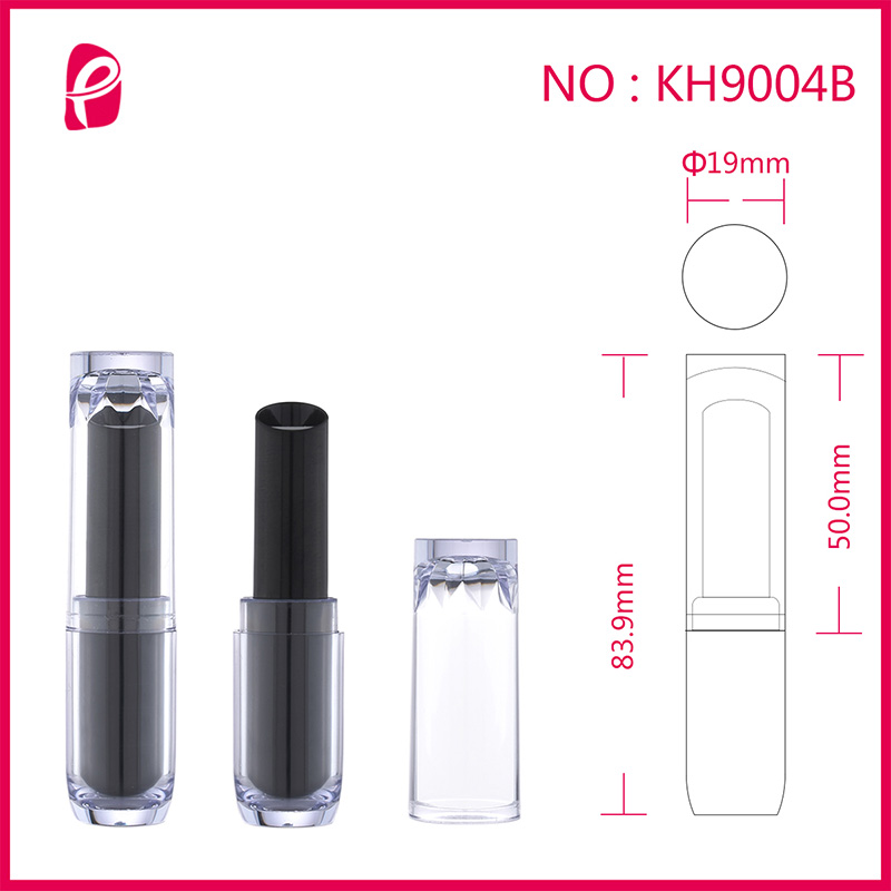 Round Cosmetic Packaging Tube Empty Custom Lipstick Container With Special Cap Kh9004b