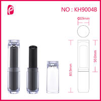 Round Cosmetic Packaging Tube Empty Custom Lipstick Container With Special Cap Kh9004b