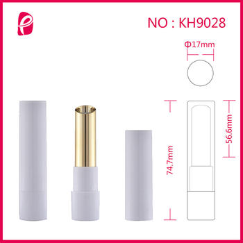 Lipstick Tube Double Colors Transparent Cap Tube Packaging Empty Lipstick Container With Inclined Mouth Kh9028