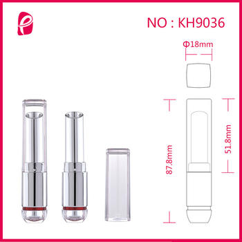 Plastic Square Container Empty Lipstick Tube For Makeup Packaging Kh9036
