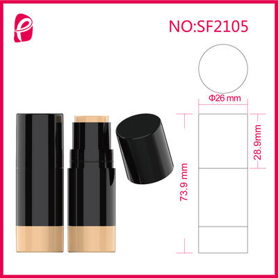 Makeup Packaging Classic Round Foundation Stick Tube For Cosmetics Private Label Sf2105