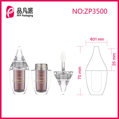 High-grade Thick Glue Layer Empty  Eye Shadow Tube Lip Gloss Bottle With Unique Design Zp3500