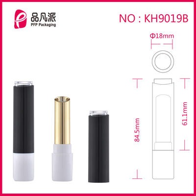 High-Grade Empty Round Tube Lipstick With Special Design Cap KH9019B