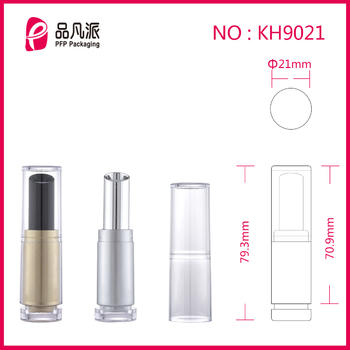 High-Grade Empty Round Clear Tube Lipstick KH9021