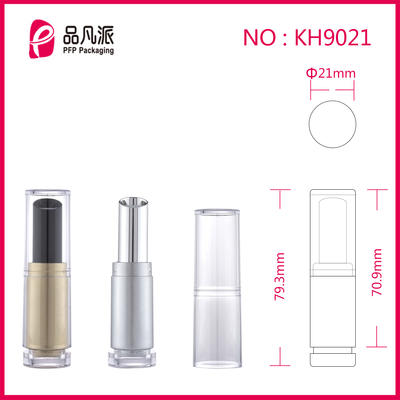 High-Grade Empty Round Clear Tube Lipstick KH9021