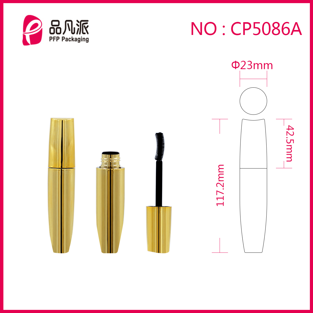 Empty Mascara Tubes With Brush CP5086A