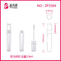 Plastic Cosmetic Packaging Empty Clear Lip Gloss Tube ZP3304