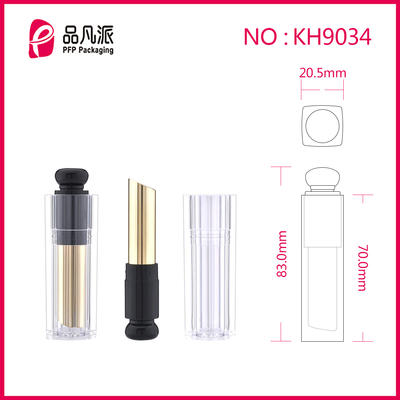 Empty Square Lipstick Tube With Clear Cap KH9034