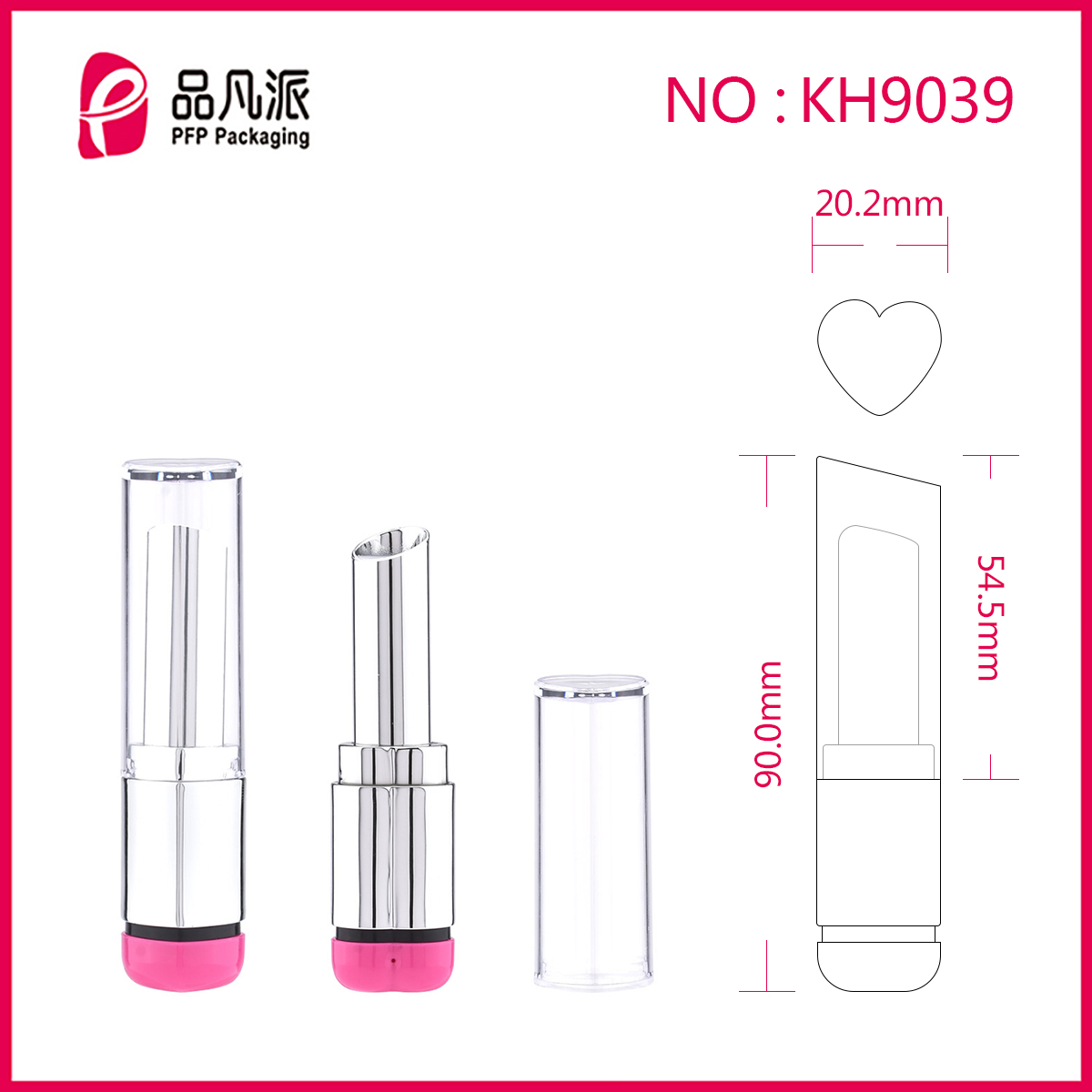 Empty Lipstick Tube With Unique Cap  KH9039