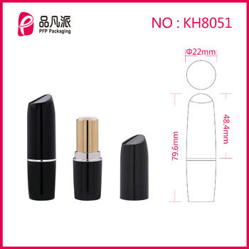 Empty Round Lipstick Tube With Unique Design Cap  KH8051